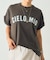 フロッキープリントTシャツ