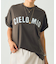 フロッキープリントTシャツ