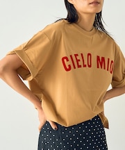 フロッキープリントTシャツ