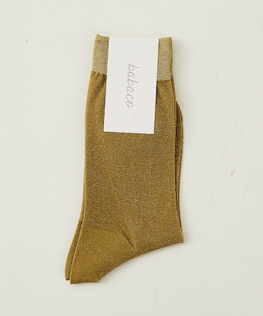 【babaco/ババコ】Lurex Fine Sheer Socks ラメシアー