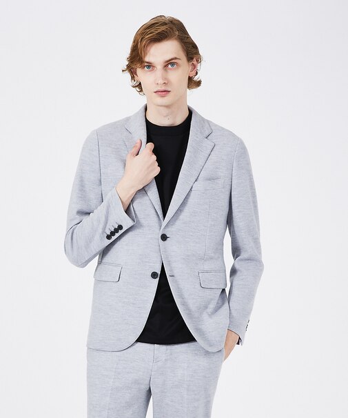 【セットアップ対応】ウールスムースジャージジャケット