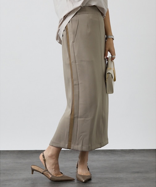 【セットアップ対応】サイドラインスカート