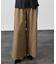 リネン調ワイドパンツ