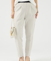 ウエストゴムポンチテーパードパンツ