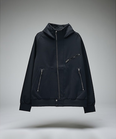 【セットアップ対応】ストレッチナイロン アクティブライダース フーディー