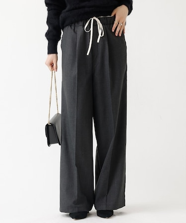 スマートラメストライプレイヤードパンツ