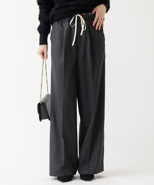 スマートラメストライプレイヤードパンツ