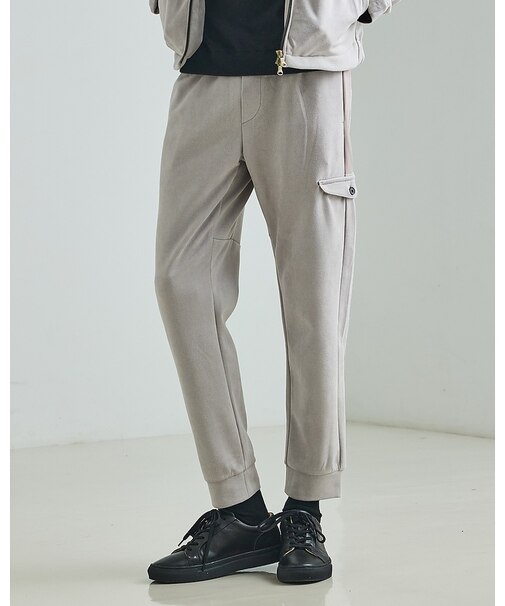 【セットアップ対応】フェイクスウェード パンツ