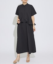 【一部店舗限定】吸水拡散ウエストラッフルワンピース