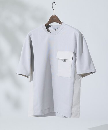 【セットアップ対応】ドッキングニットTシャツ