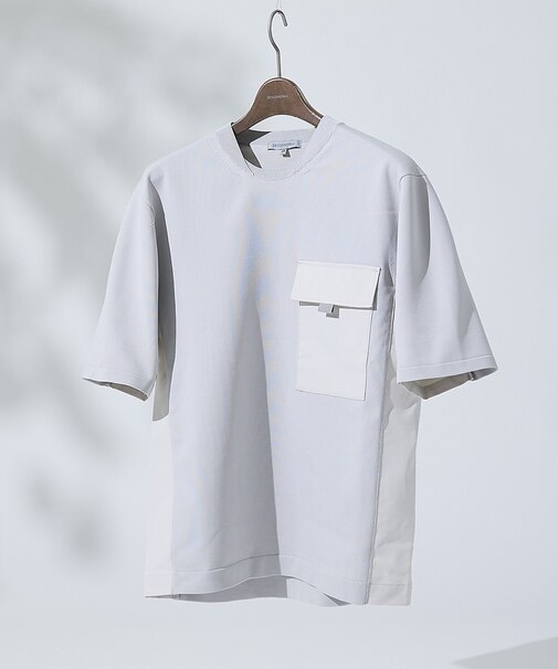 【セットアップ対応】ドッキングニットTシャツ