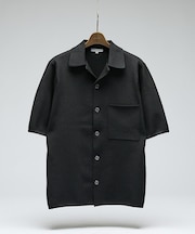 【セットアップ対応】ニット オープンカラーシャツ