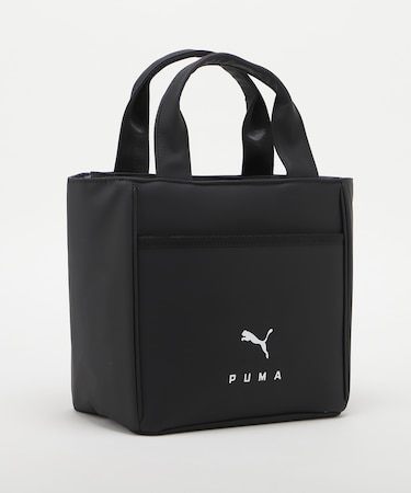 PU LOGO ROUND TOTE BAG