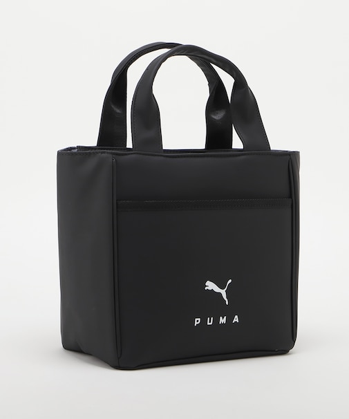 PU LOGO ROUND TOTE BAG