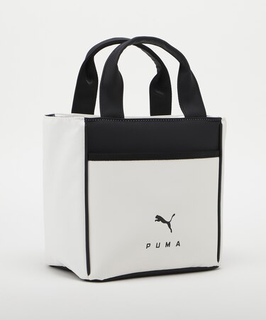 PU LOGO ROUND TOTE BAG