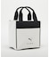 PU LOGO ROUND TOTE BAG
