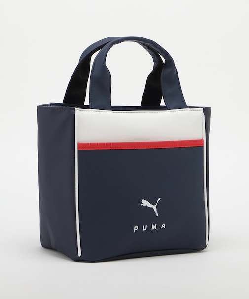 PU LOGO ROUND TOTE BAG