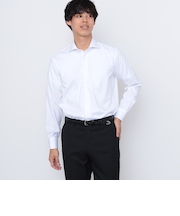 イージーケア バスケット ワイドカラーシャツ（37～42・洗濯機可能）