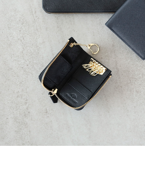 サフィアーノレザー ジップ キーケース｜ビームスアウトレットの