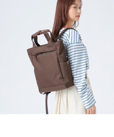 2WAY シンプルバックパック（A4サイズ収納可能）