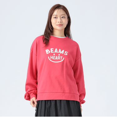 スマイル刺繍 クルースウェット