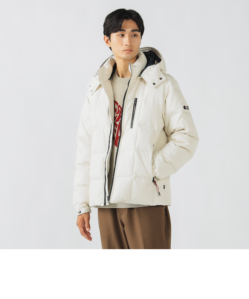 ホワイト ダウンジャケット パッチワーク キルト ダウン ジャケット｜ビームスアウトレットのアウトレット通販