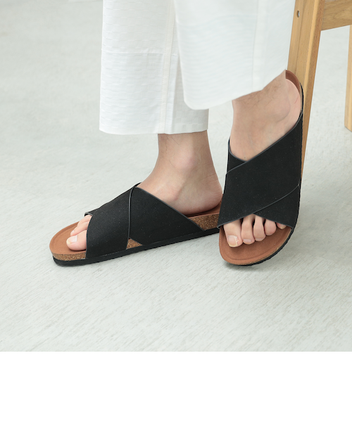 クロスベルト フットベッドサンダル｜ビームスアウトレットの