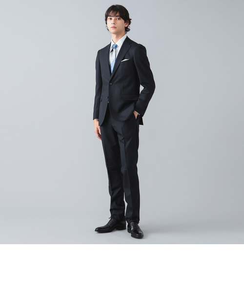 ハイグレード ネイビー ソリッド 3ピーススーツ24FW（S～XXL・セット