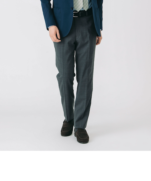 トロピカルウール ベーシックノープリーツ スラックス（S～XXL