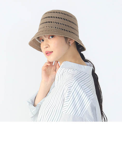 透かし編み ハット