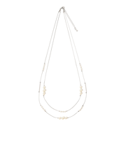 2連フェイクパール ミックスネックレス