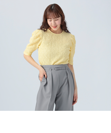 ボリューム パフスリーブ プルオーバー