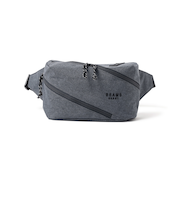 ポリエステル 杢素材 ツイスト ジップ ウエスト ポーチ