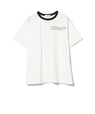レタリングロゴ リンガーTシャツ