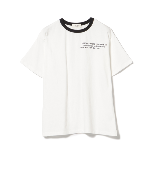 レタリングロゴ リンガーTシャツ