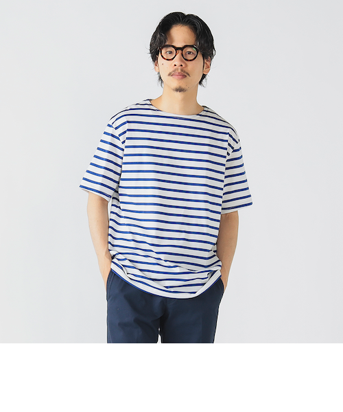【オシャレPOLO by RALPH LAUREN】グレー　ボーダー　XL ボーダーT（グレー）／XL