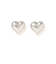 縁取りハート ピアス