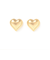 縁取りハート ピアス