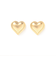 縁取りハート ピアス