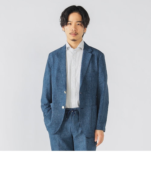 デニムプリント シアサッカー ジャケット 25SS（セットアップ対応