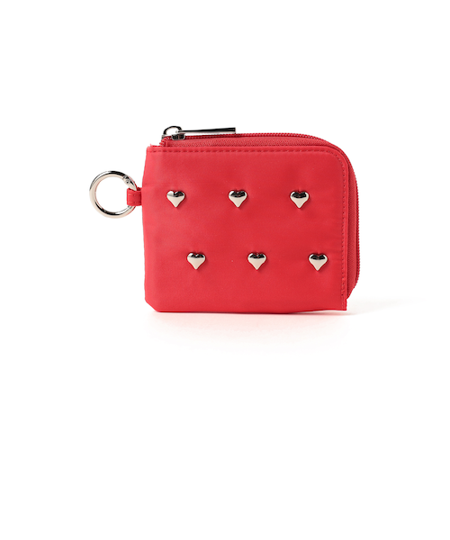 ロゴスタッズ ラウンドジップミニウォレット|HYSTERIC GLAMOUR WOMEN