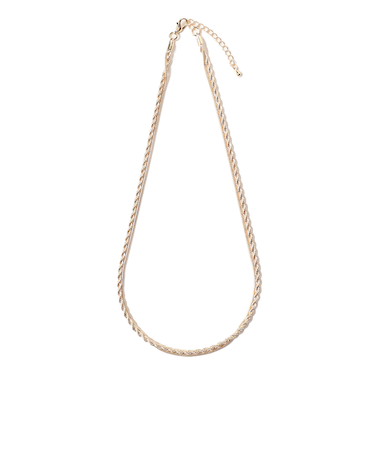 2連 ねじりチェーン ネックレス