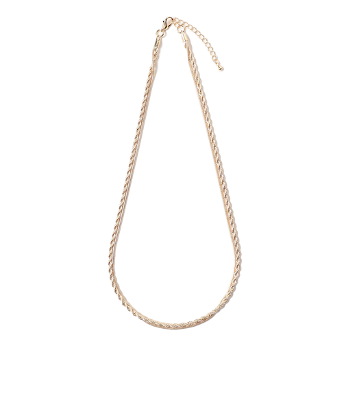 2連 ねじりチェーン ネックレス