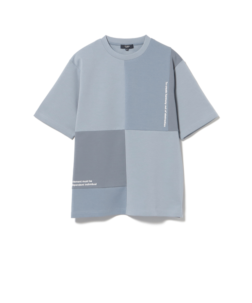 ダンボール 切替 ショート スリーブ Tシャツ（吸水速乾・アンチピリング）