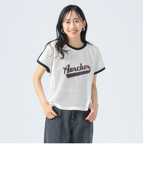 【未使用・タグ付】MADISONBLUE カレッジロゴTシャツ ホワイト 完売品 MADISONBLUE＞カレッジロゴ Tシャツ