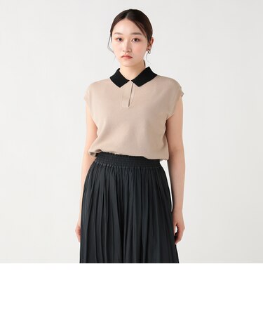 ニットソー ポロ