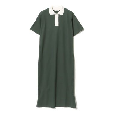配色 ポロ ワンピース