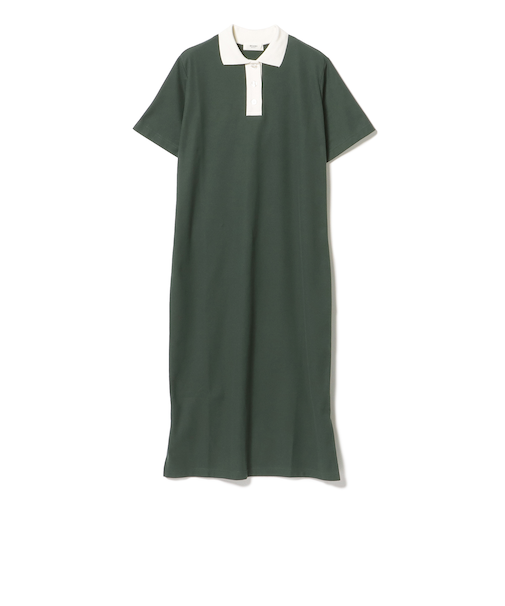 配色 ポロ ワンピース