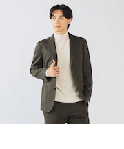 ウール混チノ 3ボタン ジャケット（S～XL・セットアップ対応）