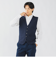 リップルニット ジレ 25FW（S～XL）